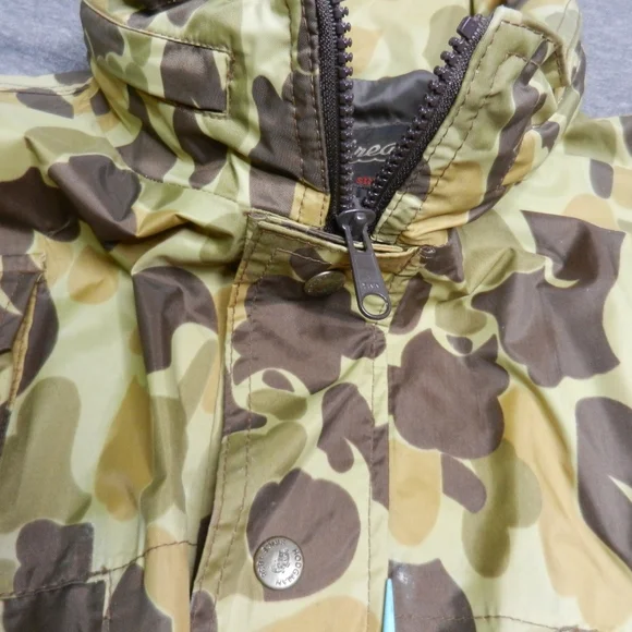 VINTAGE Hodgman Wading Jacket Size XL‎ Duck Frog Camo Nylon Fishing Lakestream - Picture 6 of 16